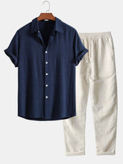 MIKE | Ensemble de Chemise et Pantalon pour Homme