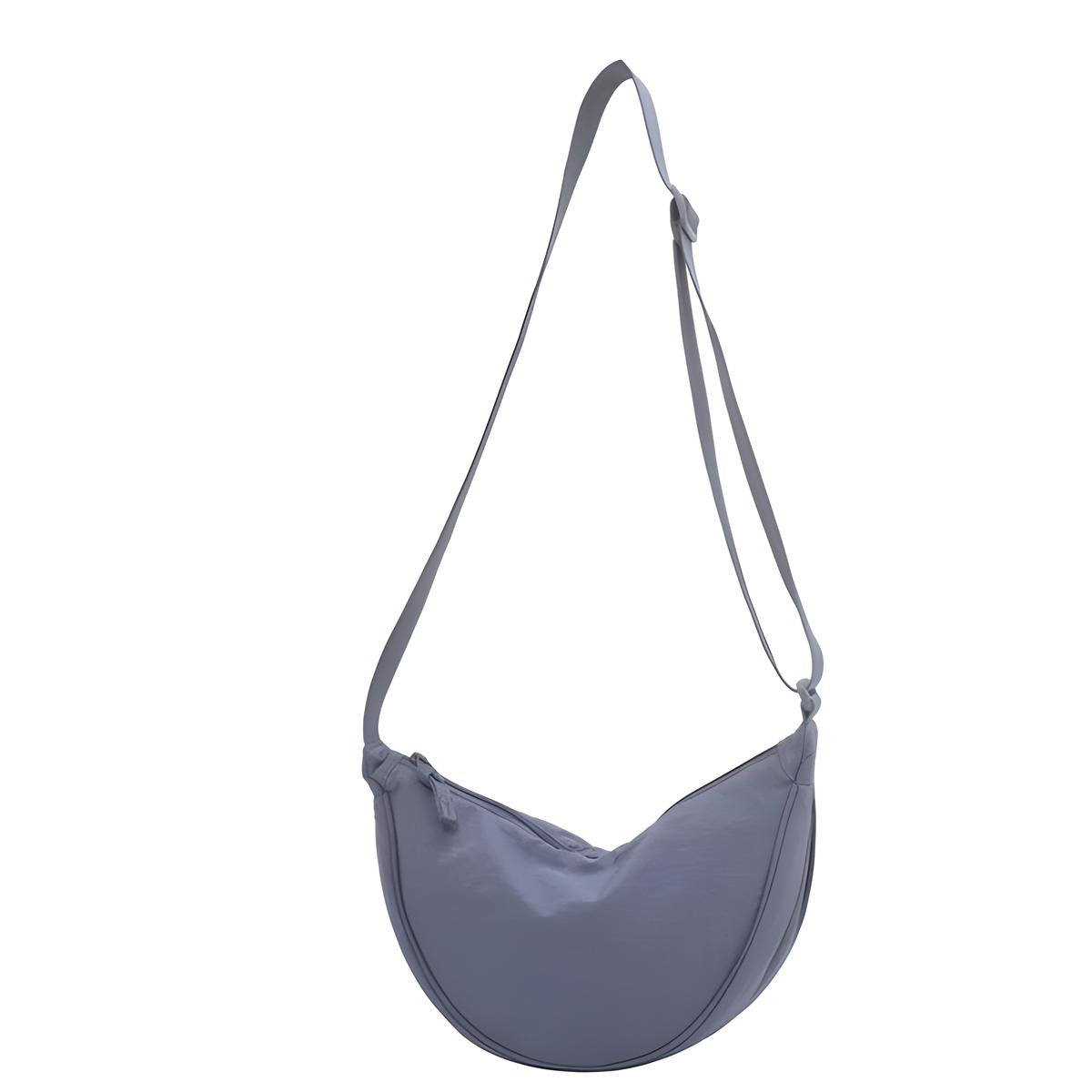 Sac à bandoulière dumpling violet stylé pour femmes à la mode