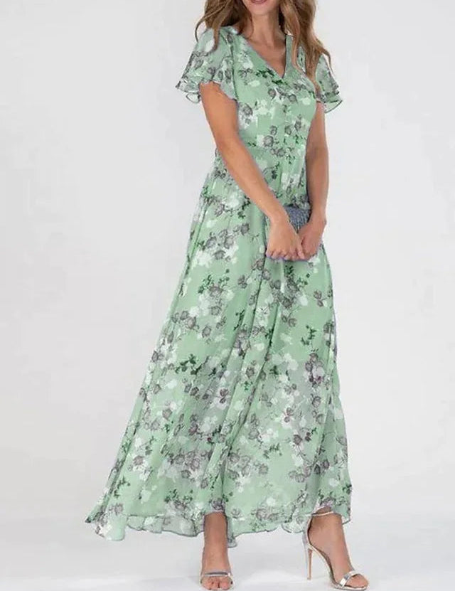 Lilia | Robe midi florale élégante