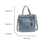 Lisa | Sac à bandoulière mini en denim chic