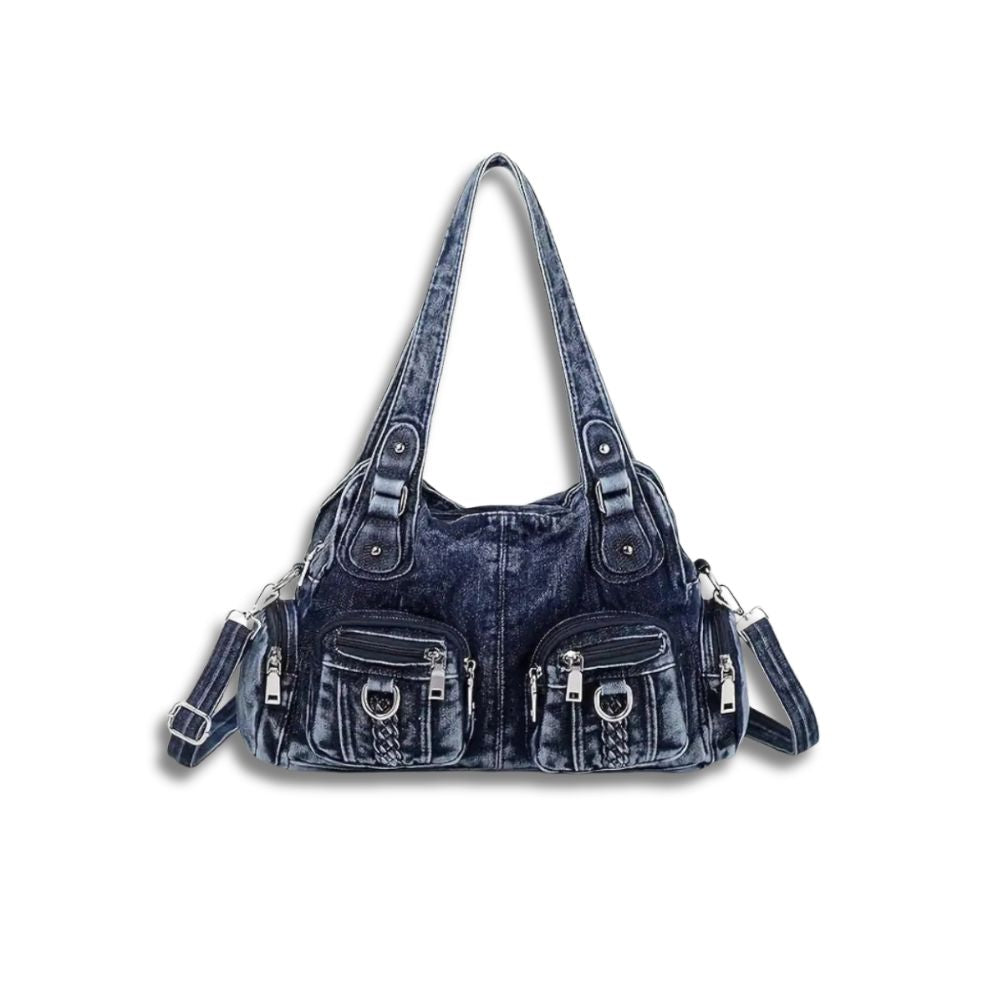 Beatrice | Sac messager en denim vintage lavé