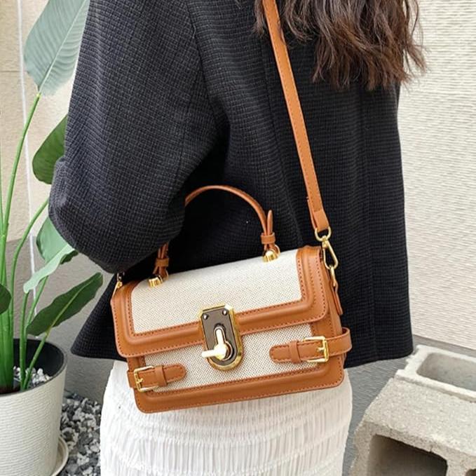 Annalise | Grand sac à bandoulière en cuir vintage pour femmes