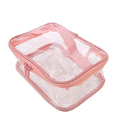 Braelyn | Trousse de maquillage en PVC transparent étanche avec fermeture éclair pour voyage