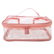 Braelyn | Trousse de maquillage en PVC transparent étanche avec fermeture éclair pour voyage