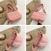 Nicole | Sac de voyage messager croisé de couleur unie chic