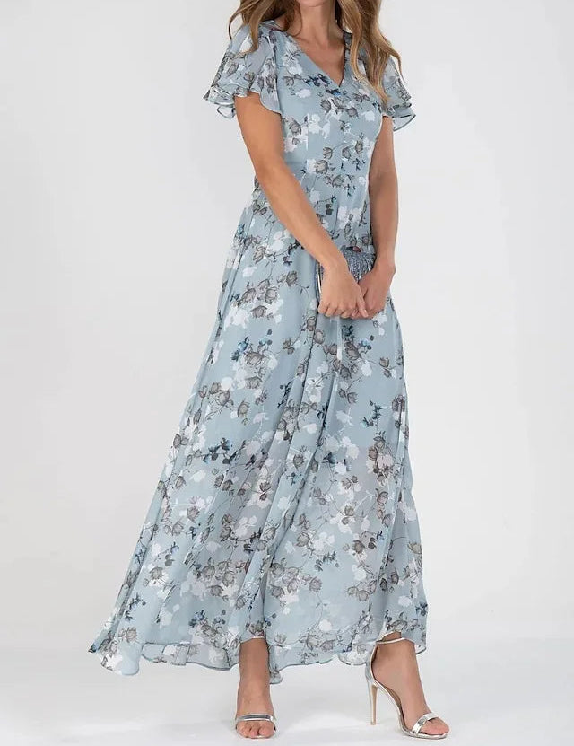 Lilia | Robe midi florale élégante