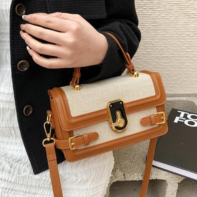 Annalise | Grand sac à bandoulière en cuir vintage pour femmes