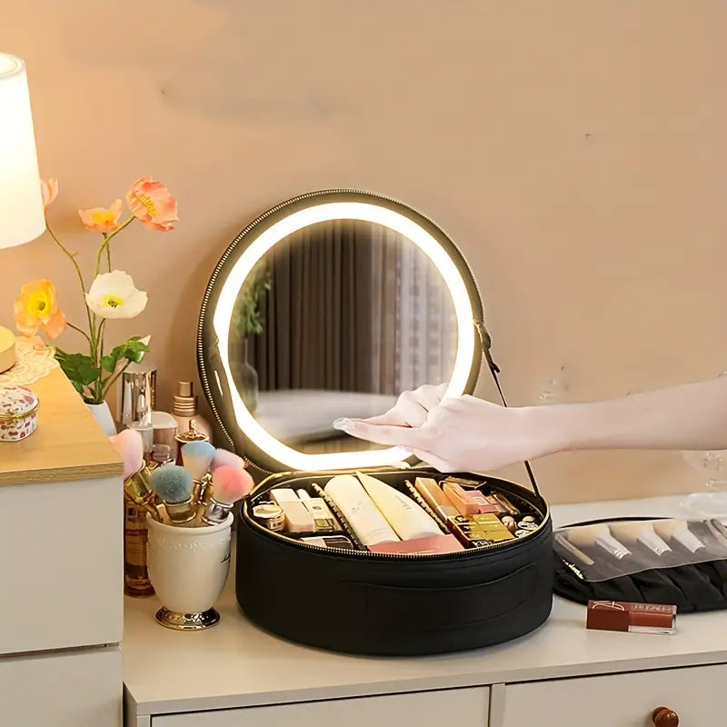 Nyra | Trousse de maquillage avec miroir éclairé portable ultime