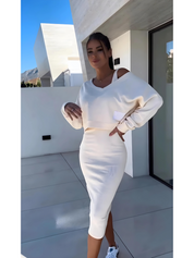 CLAIRE | Ensemble Robe et Pull Confortable