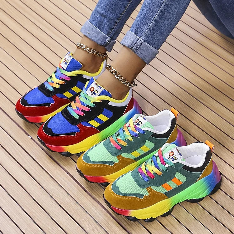 Melody | Chaussures au design arc-en-ciel vibrant