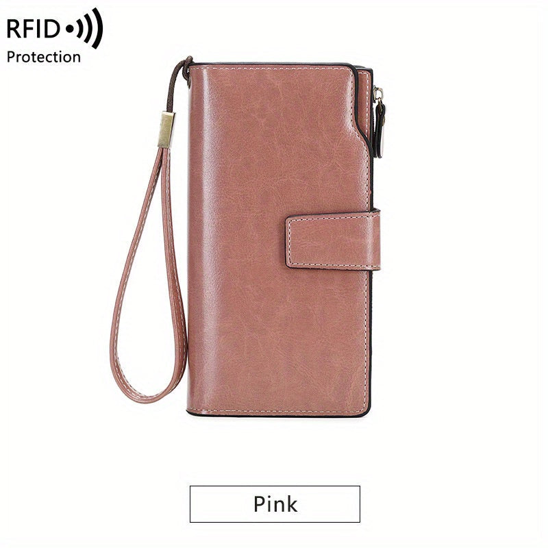 Portefeuille de voyage RFID sécurisé | Pochette vintage à multi-poches