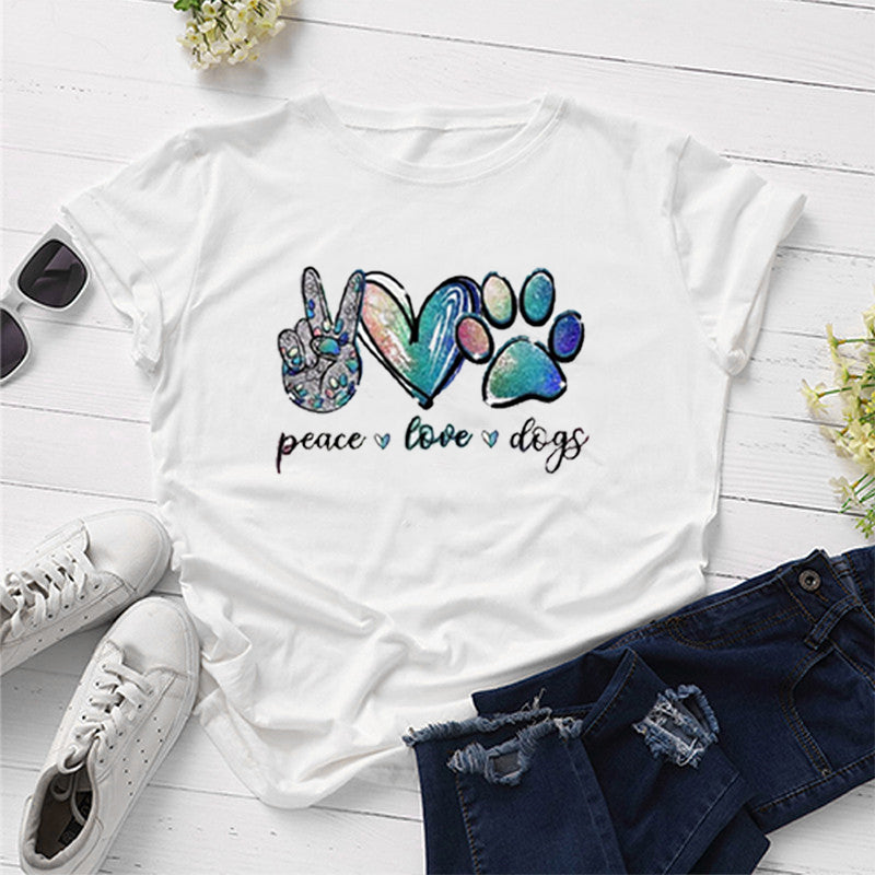 EDEN | T-shirt Paix, Amour et Chiens