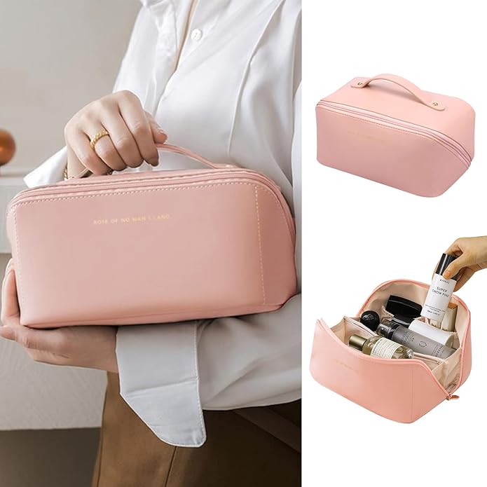 Hadlee | Sac de maquillage et de toilette multifonctionnel en cuir PU pour femmes