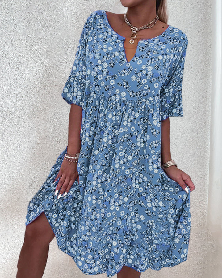 DAISY | Robe midi à motif floral