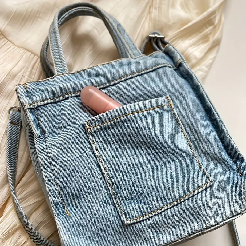 Lisa | Sac à bandoulière mini en denim chic