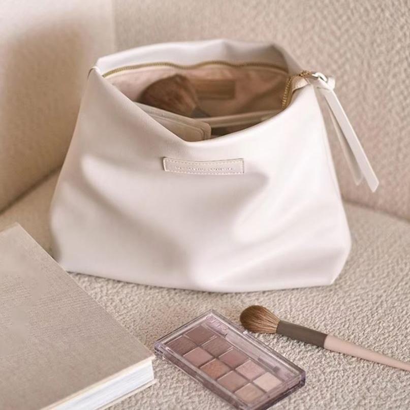 Nori | Sac à maquillage en cuir PU de grande capacité pour femmes