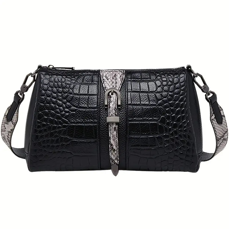 Rosie | Sac en bandoulière chic à motif crocodile