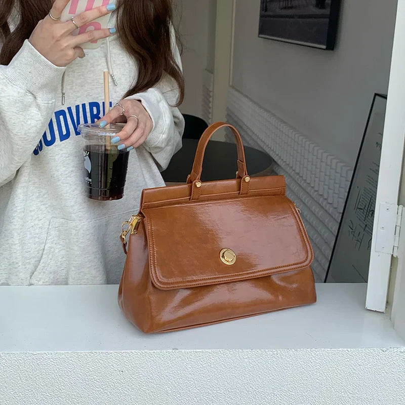 Miracle | Sac à main croisé en simili cuir vintage chic pour femme