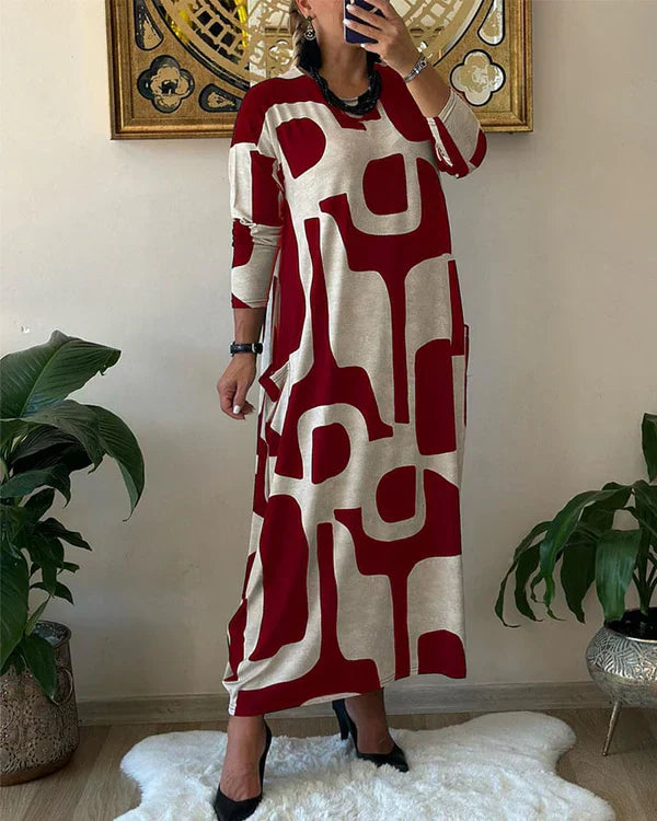 EMMA | Imprimé d'art robe maxi