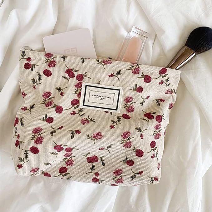 Jaycee | Trousse de maquillage cosmétique élégante en rose de grande capacité