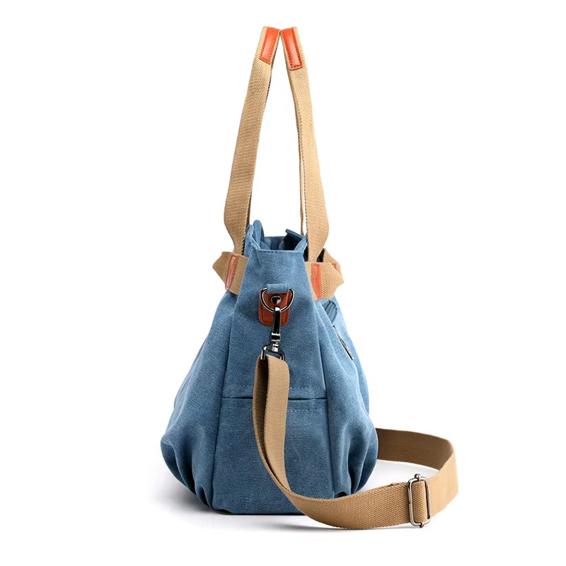 Amanda | Sac fourre-tout en toile vintage élégant et fonctionnel