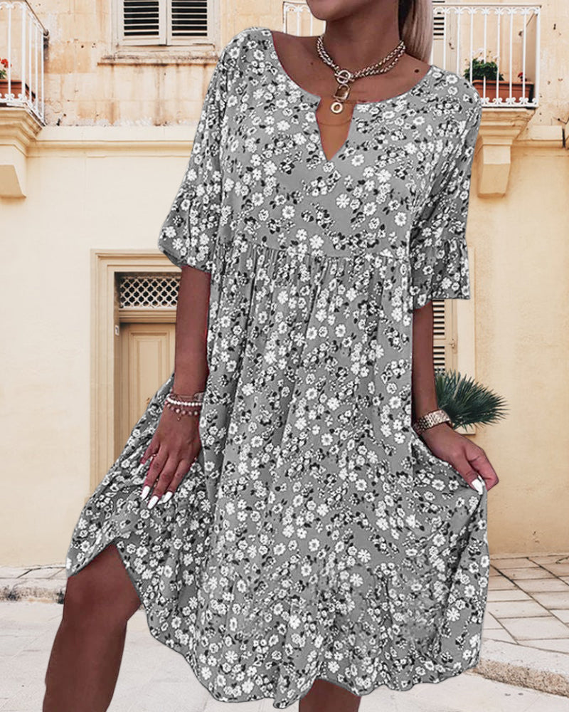 DAISY | Robe midi à motif floral