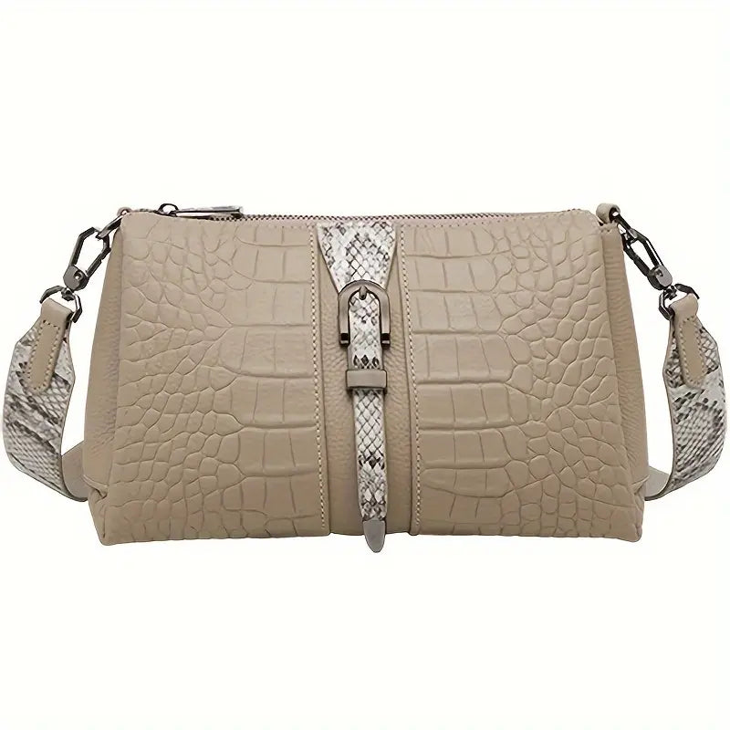 Rosie | Sac en bandoulière chic à motif crocodile