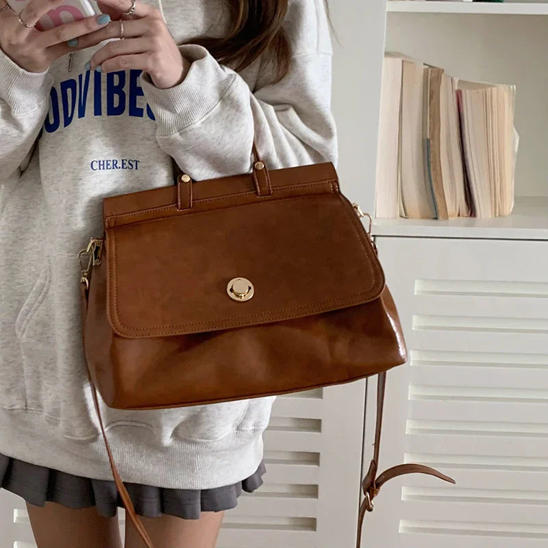 Miracle | Sac à main croisé en simili cuir vintage chic pour femme