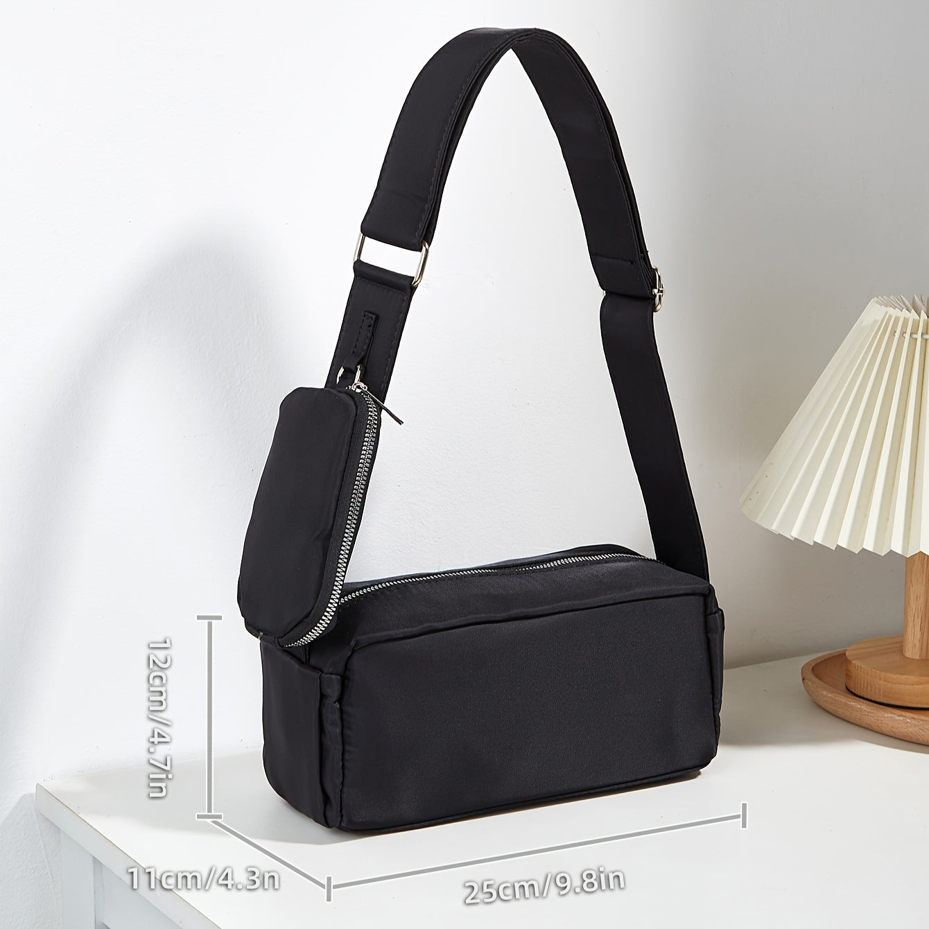 Zoe | Sac de crossbody anti-vol | Nylon étanche