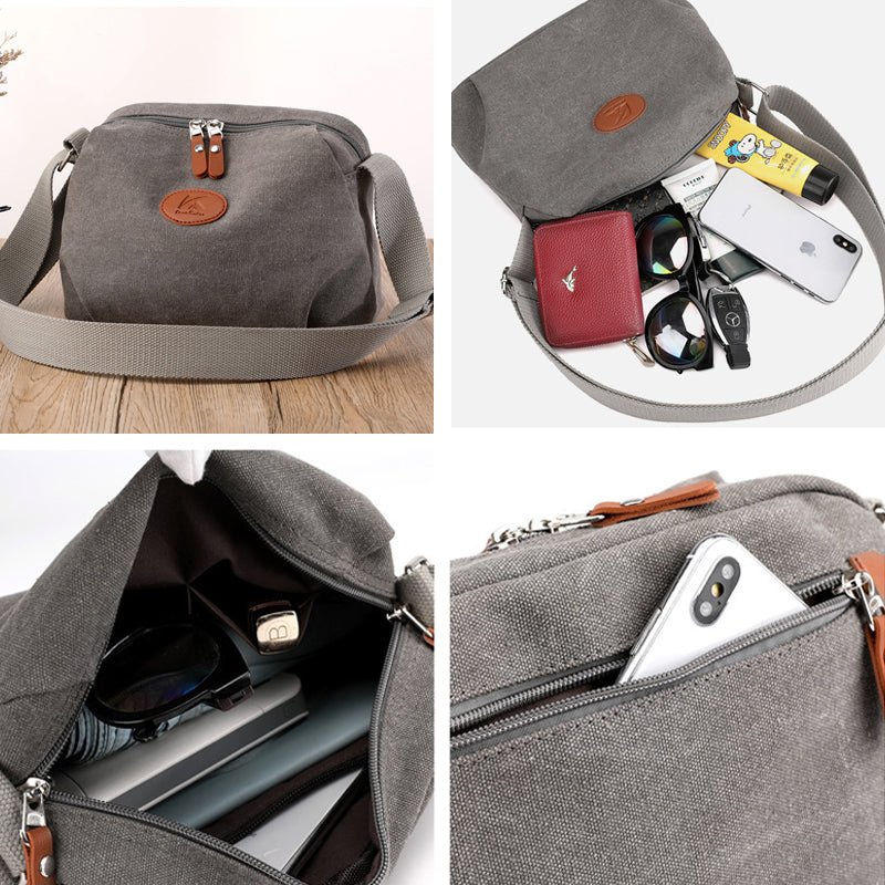 Lorah | Sac bandoulière en toile Secure-Zip