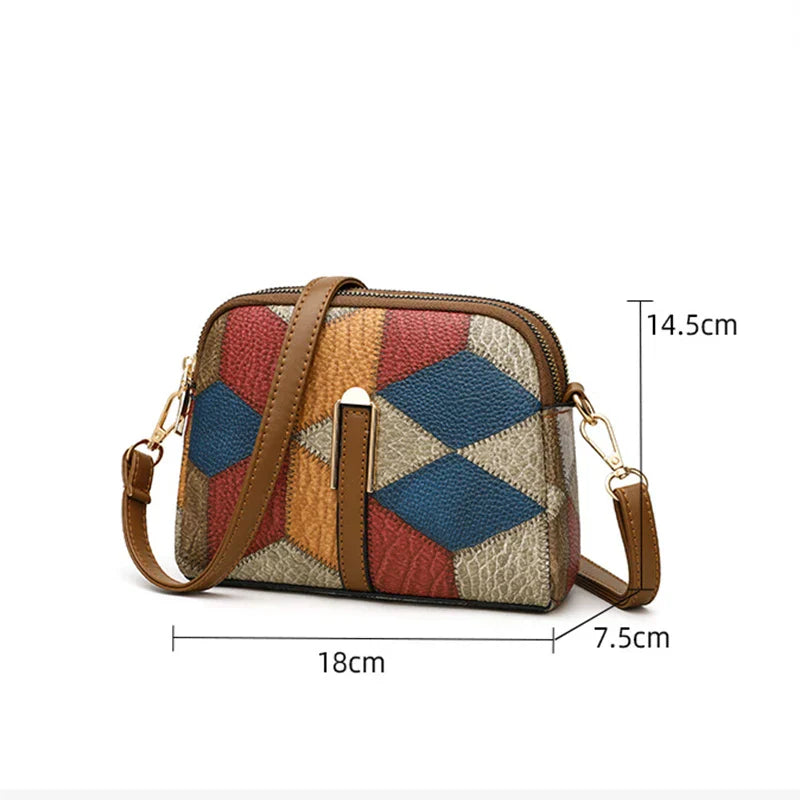 Bria | Sac bandoulière mini à motif patchwork pour femme