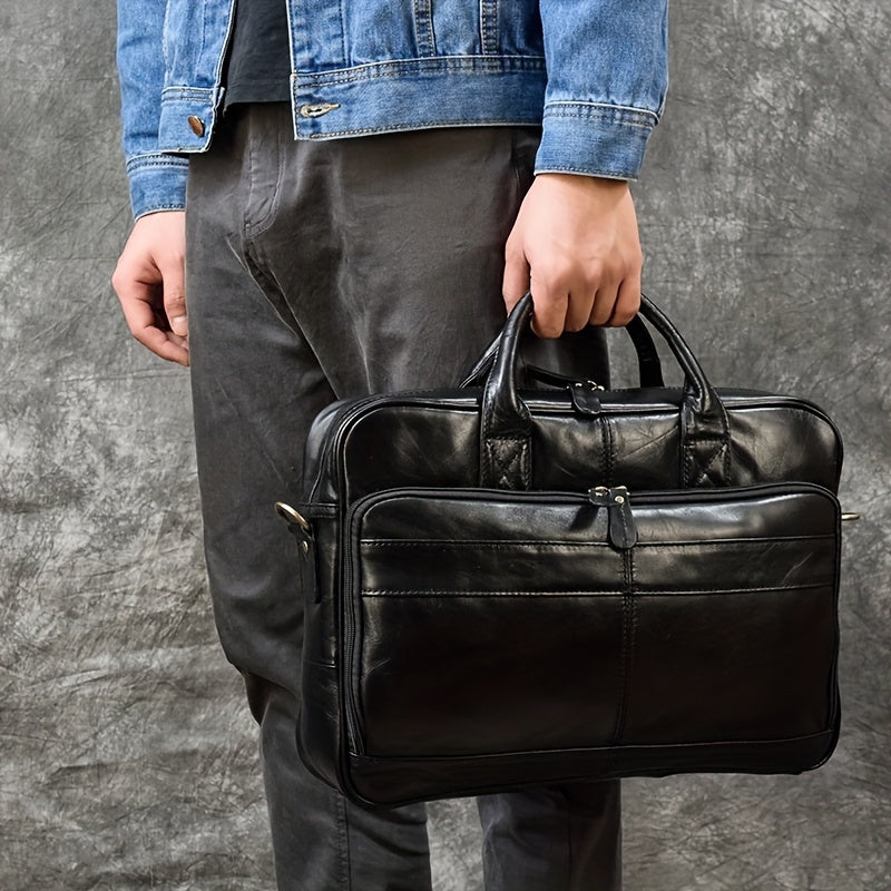 Ben | Sac à bandoulière en cuir pour ordinateur portable