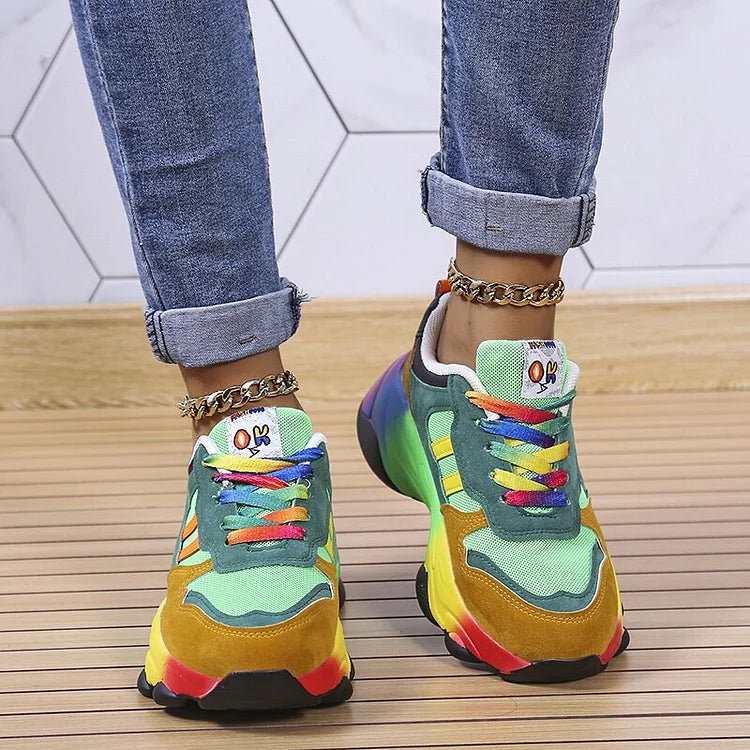 Melody | Chaussures au design arc-en-ciel vibrant