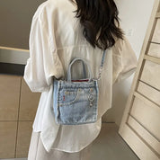 Lisa | Sac à bandoulière mini en denim chic