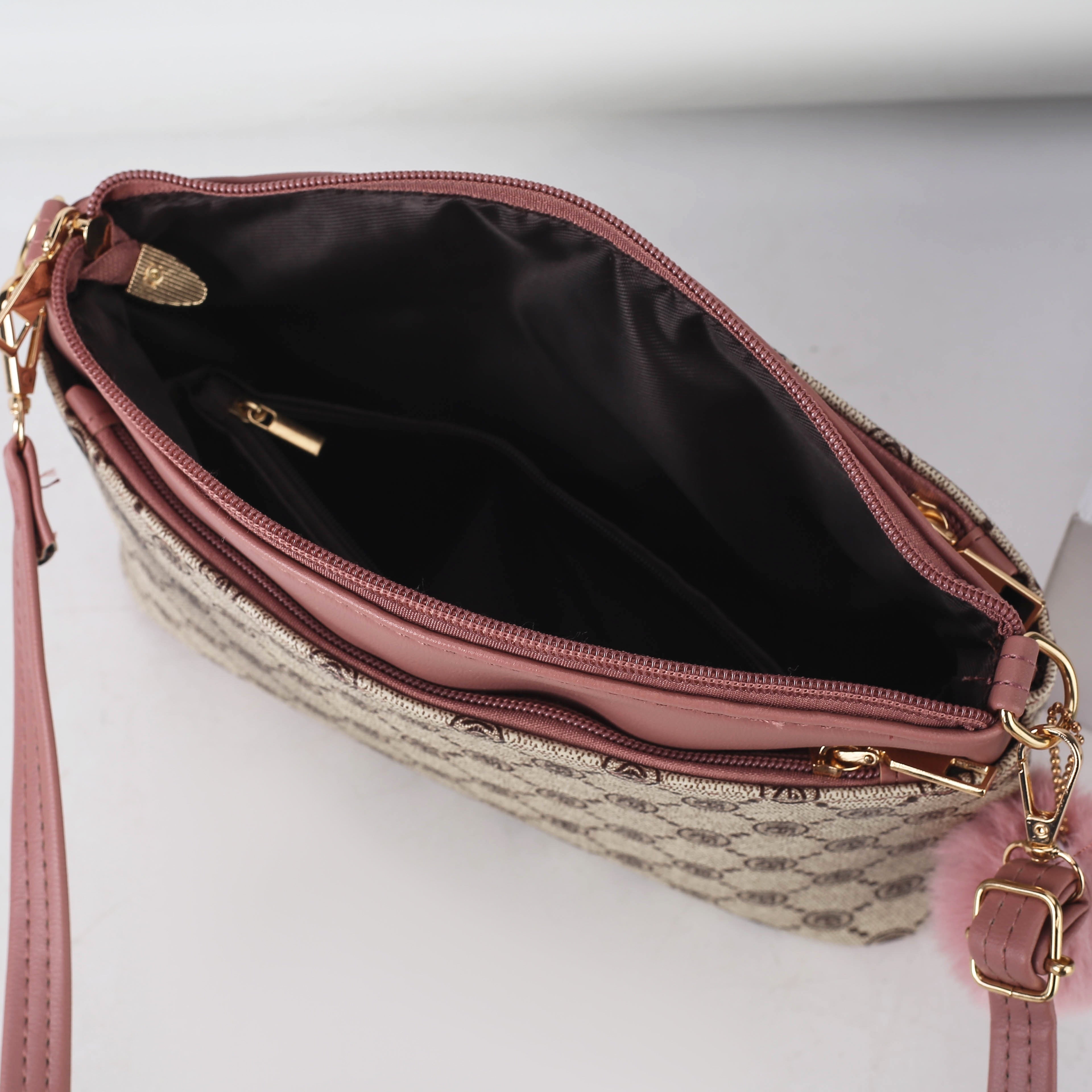 Anaya | Sac en cuir à bandoulière pour femmes avec imprimé losange