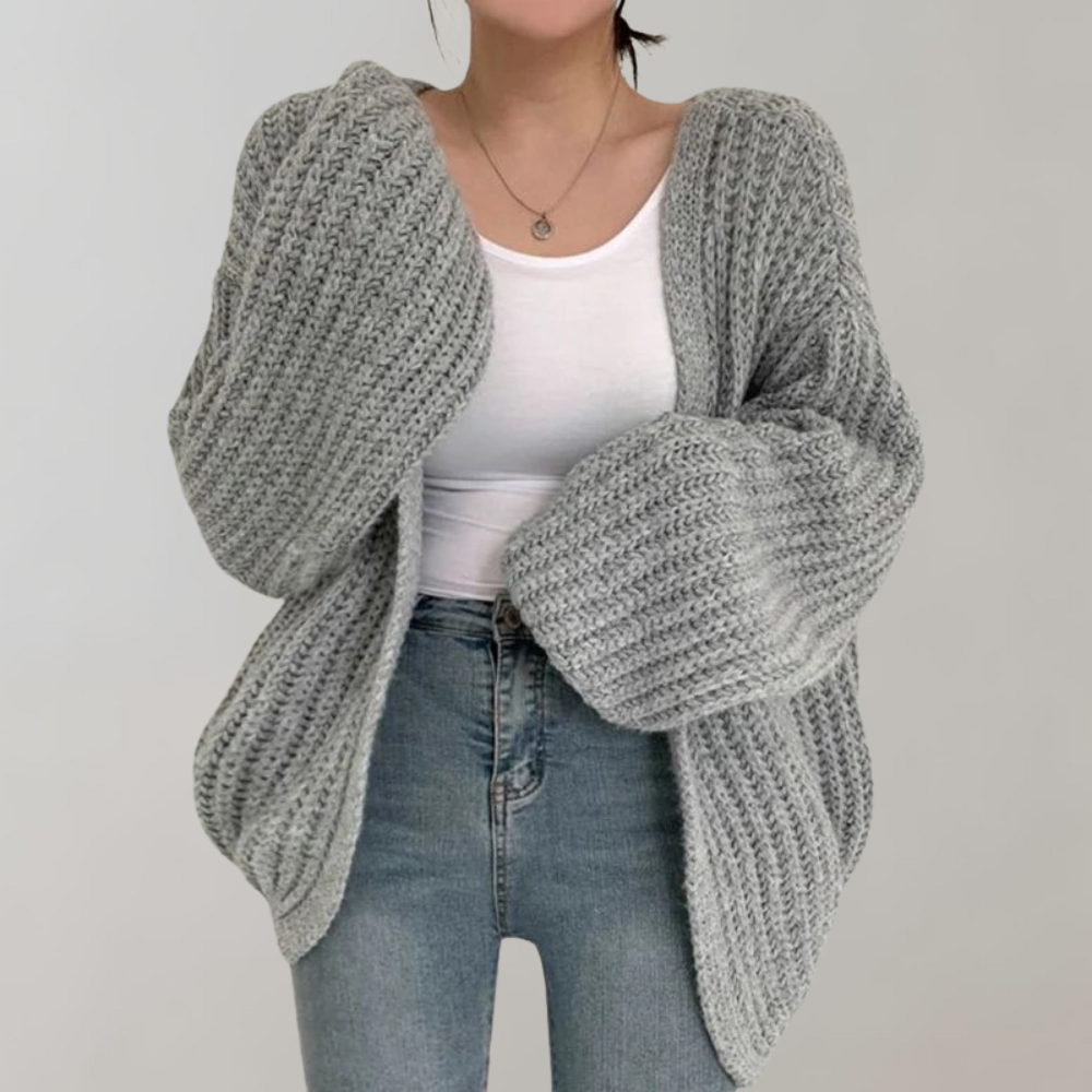 DONNA | Cardigan d'hiver en tricot tendance pour femmes