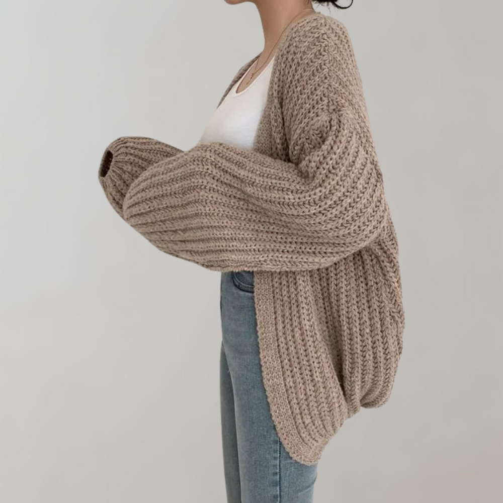 DONNA | Cardigan d'hiver en tricot tendance pour femmes