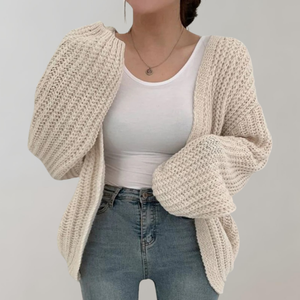 DONNA | Cardigan d'hiver en tricot tendance pour femmes