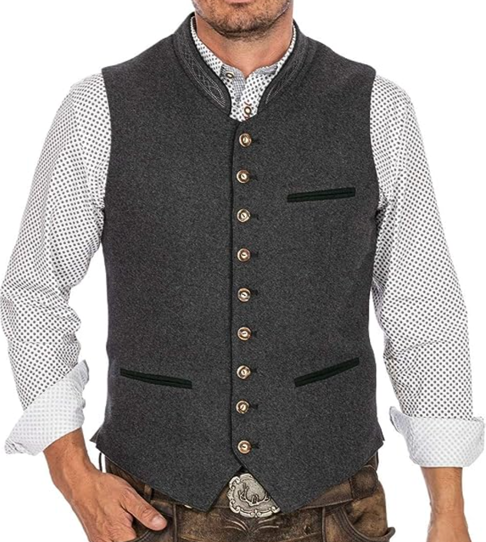 Salvador | Gilet classique pour hommes avec boutons authentiques