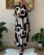 EMMA | Imprimé d'art robe maxi