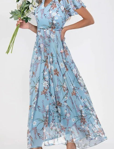 Lilia | Robe midi florale élégante