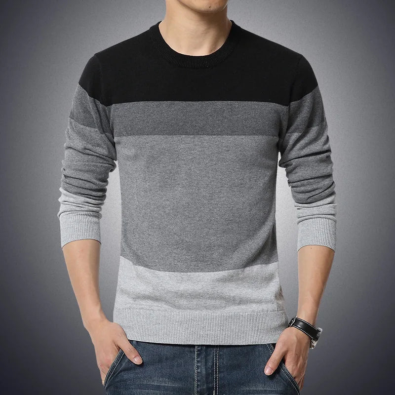 Dennis | Pull Casual Rayé pour Hommes