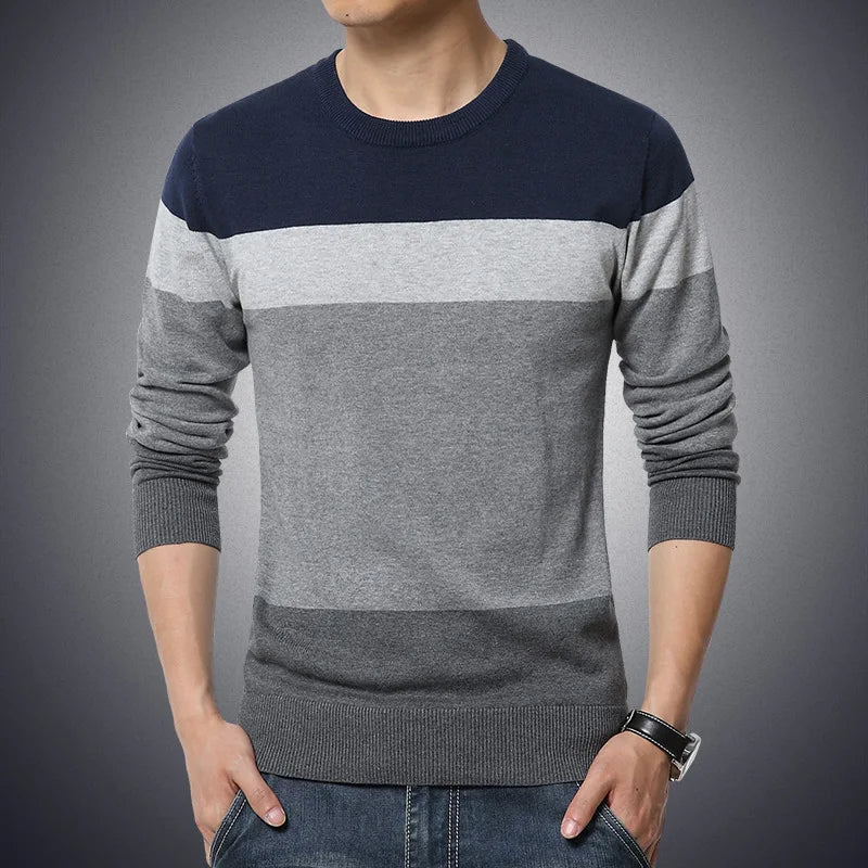 Dennis | Pull Casual Rayé pour Hommes