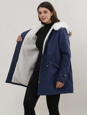 KATH | Manteau en coton rembourré avec capuche élégant pour femmes