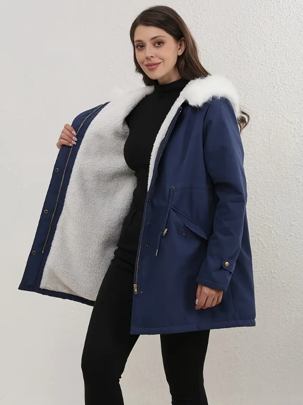 KATH | Manteau en coton rembourré avec capuche élégant pour femmes