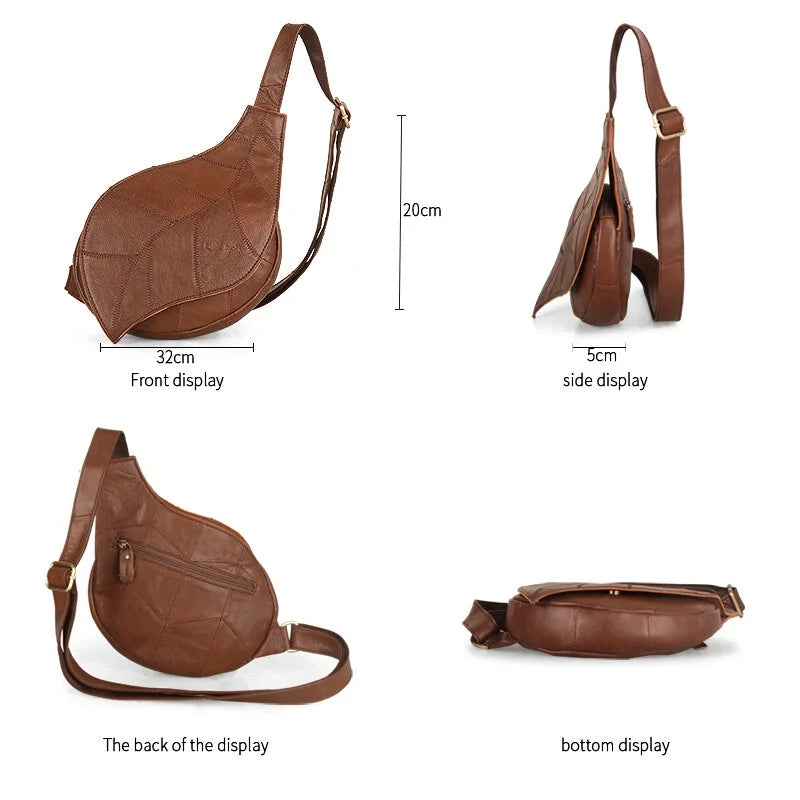 Jolie | Sac bandoulière femme en forme de feuille