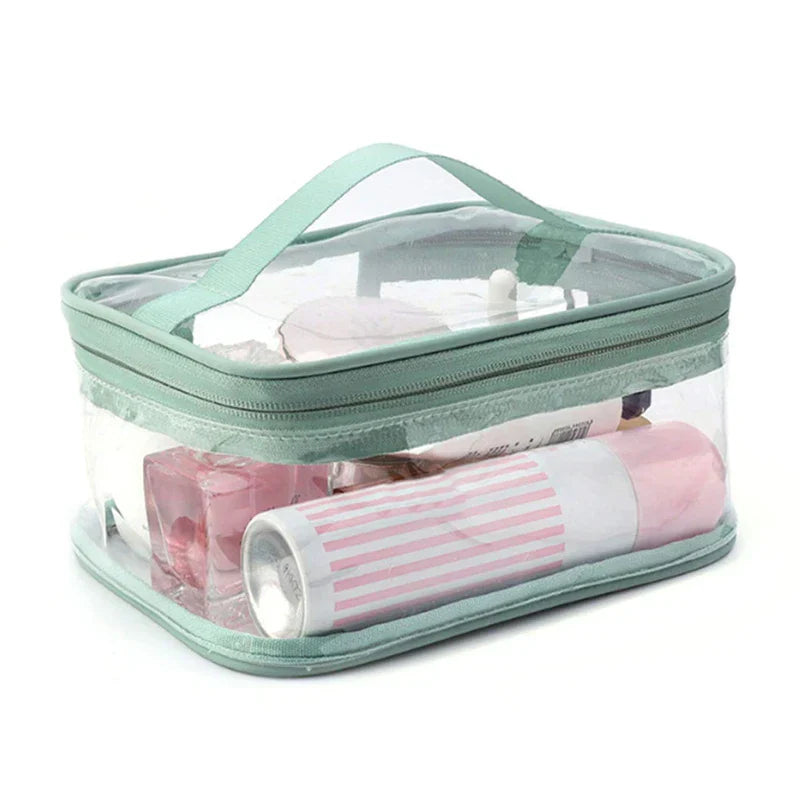 Braelyn | Trousse de maquillage en PVC transparent étanche avec fermeture éclair pour voyage