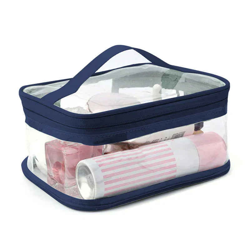 Braelyn | Trousse de maquillage en PVC transparent étanche avec fermeture éclair pour voyage