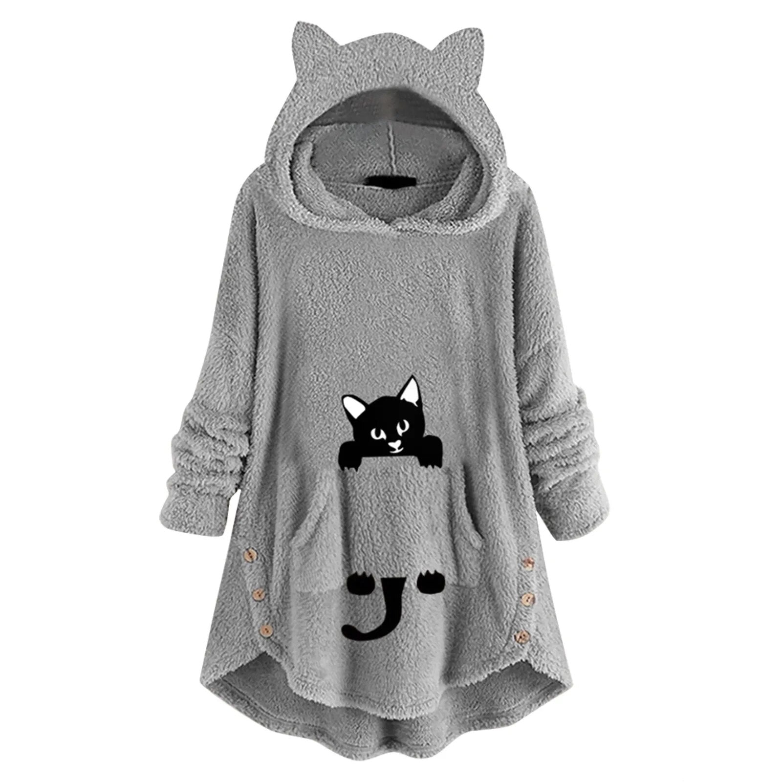 Fiona | Sweatshirt confortable avec des oreilles de chat