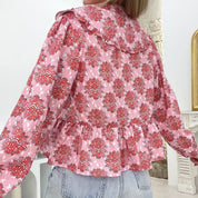 Macey | Blouse à imprimé floral à manches longues stylée